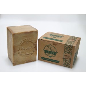 1 piece of (25% Laurel Oil Traditional Aleppo Soap) 190g±\bar