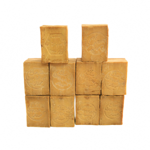 10 bars of traditional Aleppo soap (15% laurel oil) 190 g±\bar