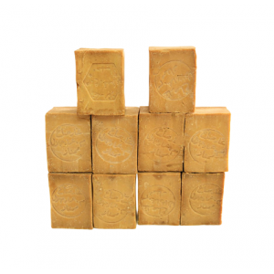 10 bars of traditional Aleppo soap (15% laurel oil) 190 g±\bar