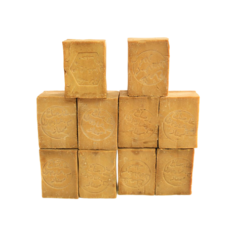 10 bars of traditional Aleppo soap (15% laurel oil) 180g±\bar