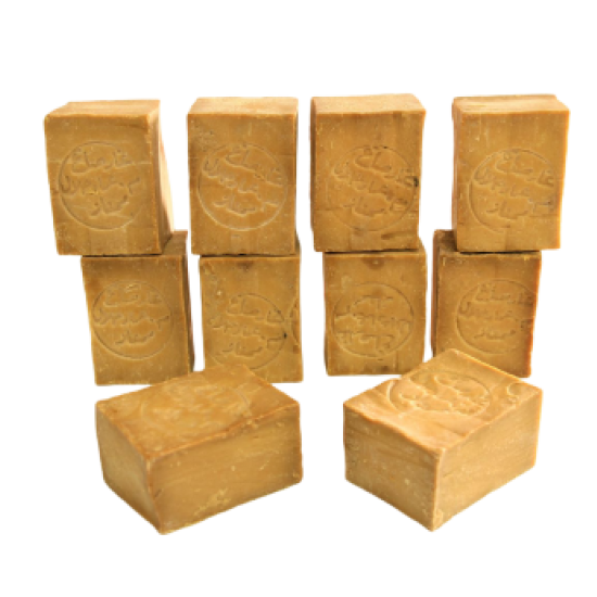 10 bars of (25% Laurel Oil Traditional Aleppo Soap) 190g±\bar