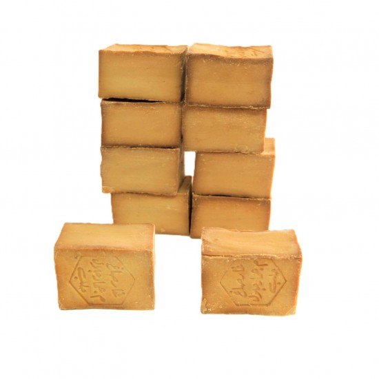 10 bars of (30% Laurel Oil Traditional Aleppo Soap) 190g±\bar