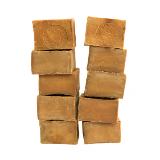10 pieces of (5% Laurel Oil Traditional Aleppo Soap) 190g±\bar 10 pieces of (5% Laurel Oil Traditional Aleppo Soap) 190g±\bar