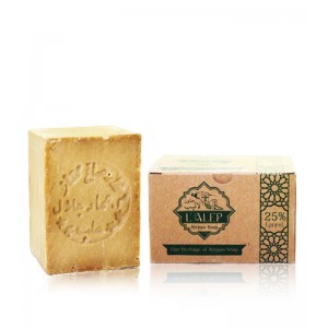 1 bar of (25% Laurel Oil Traditional Aleppo Soap) 190g±\bar