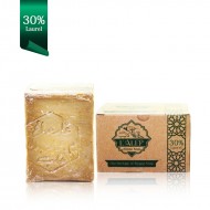1 bar of (30% Laurel Oil Traditional Aleppo Soap) 190g±\bar