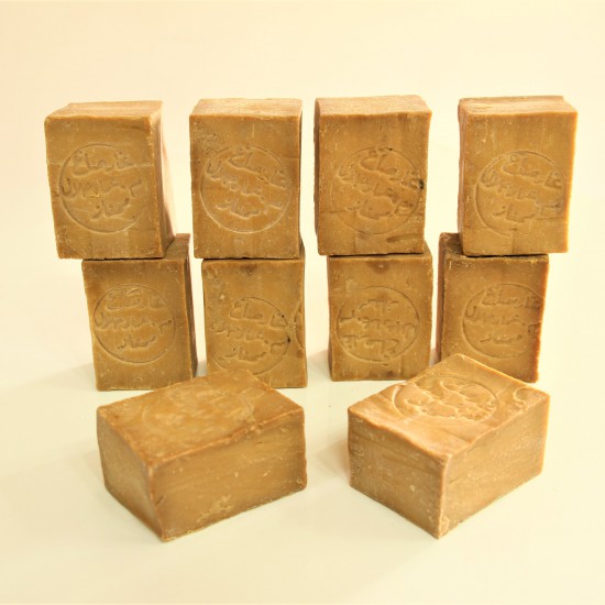 10 pieces of (10% Laurel Oil Traditional Aleppo Soap) 190g±\bar